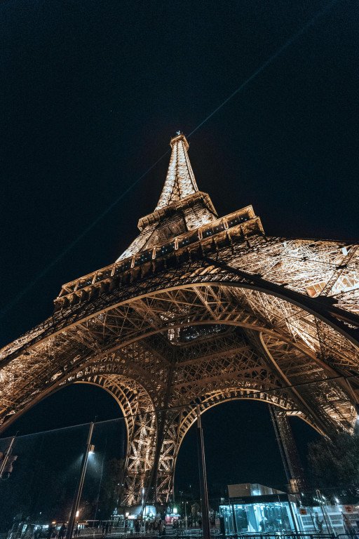 Purple Eiffel Tower Illumination